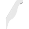 Ekena Millwork 3-in. W x 6-in. D x 10-in. H Funston Architectural Grade PVC Knee Brace BRCP03X06X10FST - alternate 6